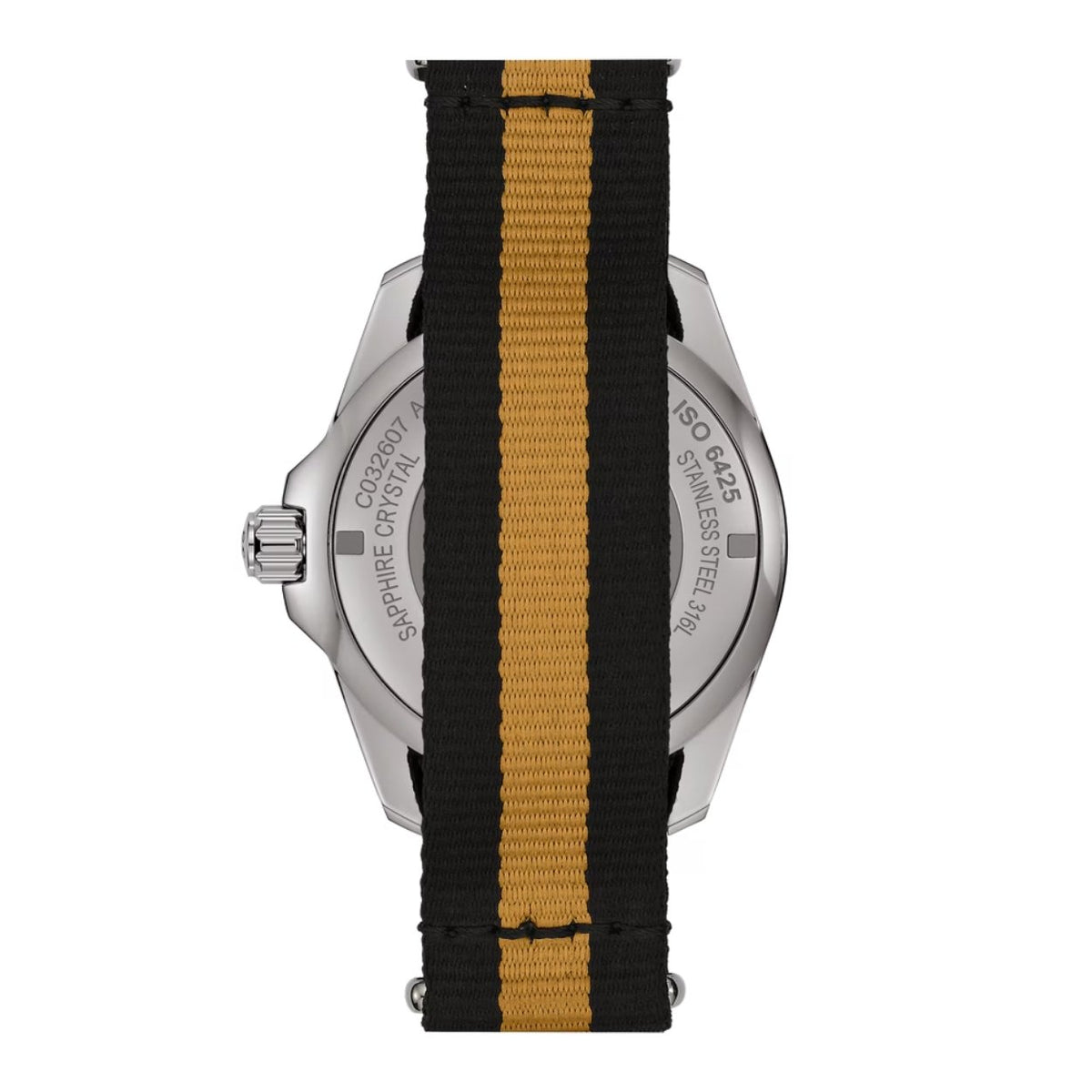 Certina DS Action Diver Powermatic 80 C032.607.48.051.00 analog herrklocka med flerfärgad urtavla och armband i textil