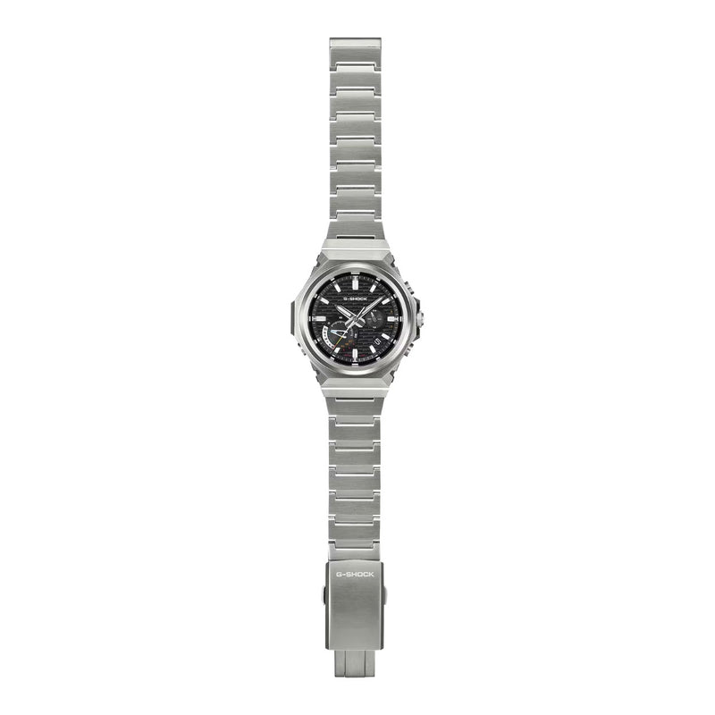 Casio G-Shock G-Steel GST-B1000D-1AER analog herrklocka med svart urtavla och armband i rostfritt stål