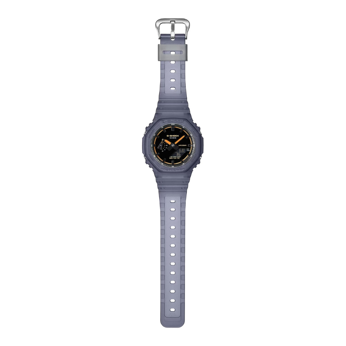 Casio G-Shock GA-2100K-2AER analog unisexklocka med svart urtavla och armband i resin
