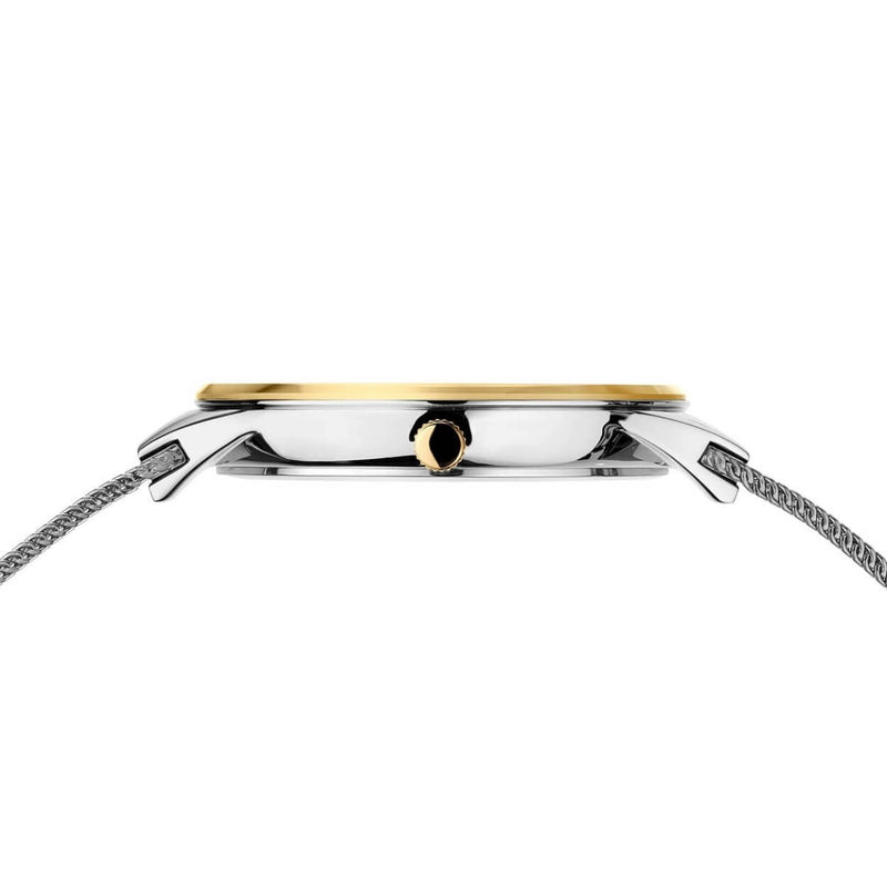 Bering Classic 12934-010 analog damklocka med silver urtavla och armband i mesh