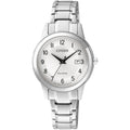 Citizen Eco-Drive FE1081-59B analog damklocka med vit urtavla och armband i rostfritt stål