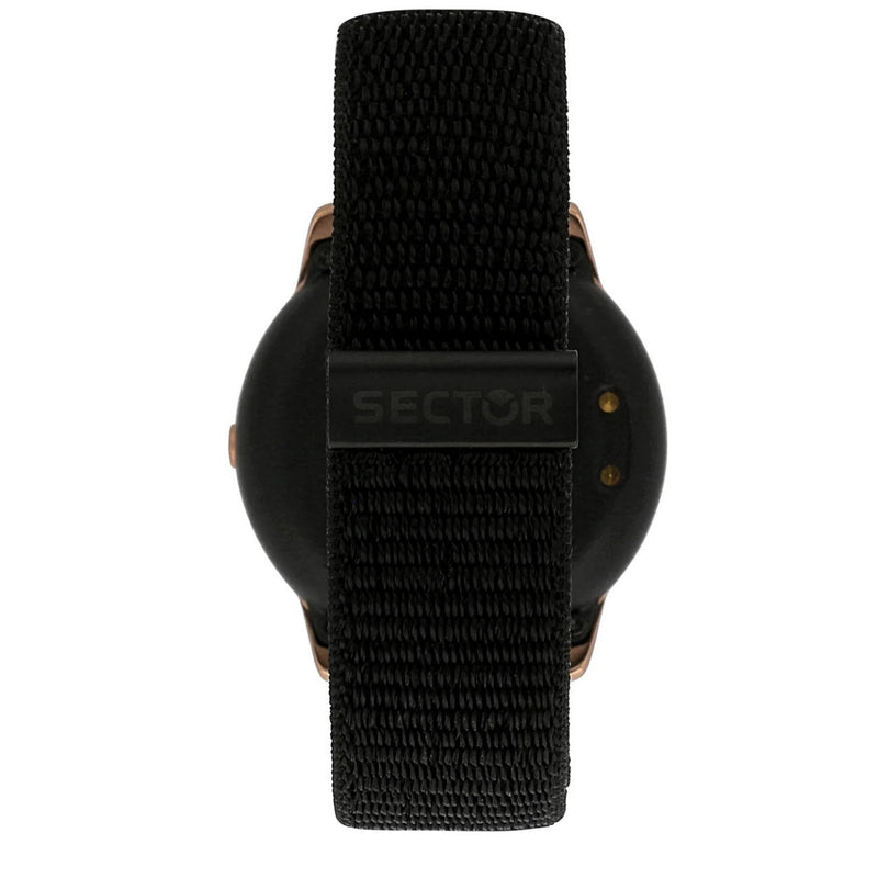 Sector S-01 Smartwatch R3251157001 digital unisexklocka med svart urtavla och armband i textil