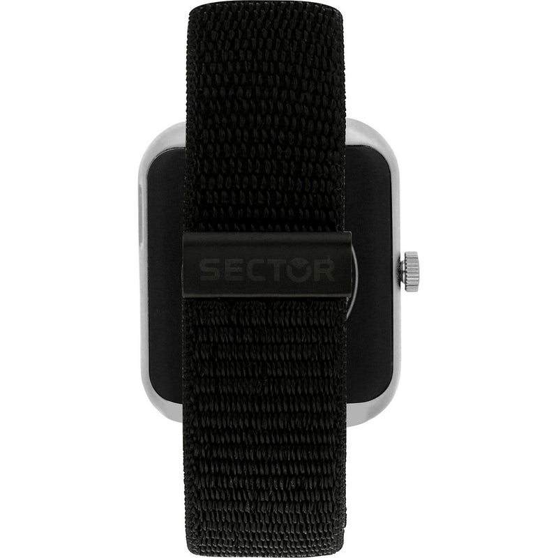 Sector S-03 Pro Smartwatch R3251159003 digital unisexklocka med svart urtavla och armband i textil