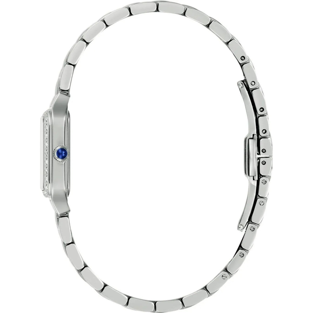 Bulova Sutton 96R256 analog damklocka med flerfärgad urtavla och armband i rostfritt stål