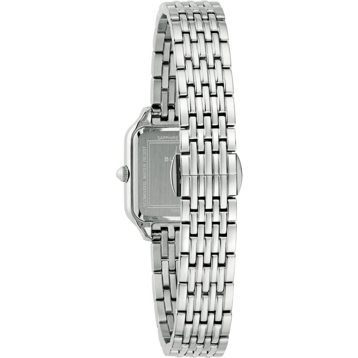 Bulova Sutton 96R256 analog damklocka med flerfärgad urtavla och armband i rostfritt stål