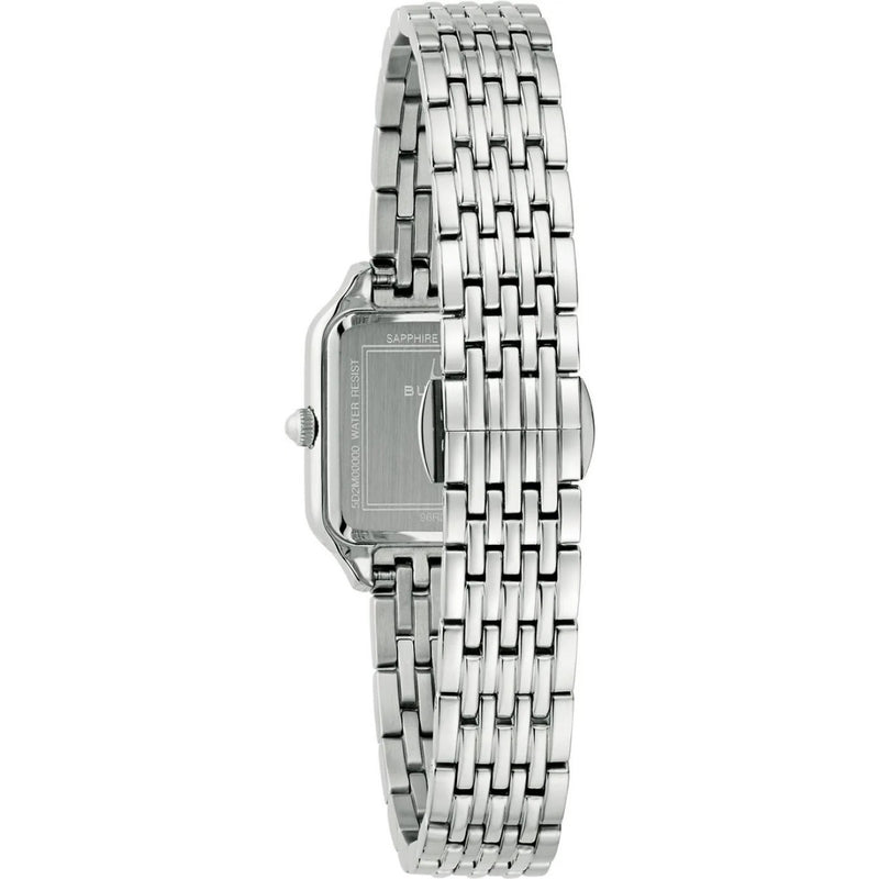 Bulova Sutton 96R256 analog damklocka med flerfärgad urtavla och armband i rostfritt stål