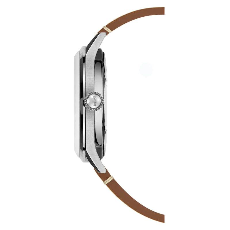 Mido Multifort Patrimony M040.407.16.040.00 analog herrklocka med blå urtavla och armband i läder