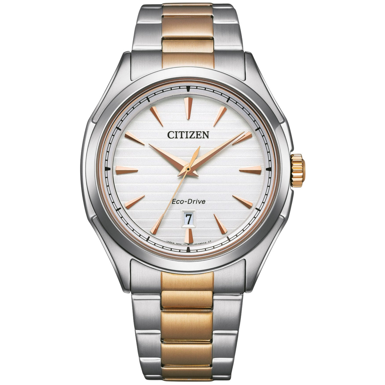 Citizen Classic Eco-Drive AW1756-89A analog herrklocka med silver urtavla och armband i rostfritt stål