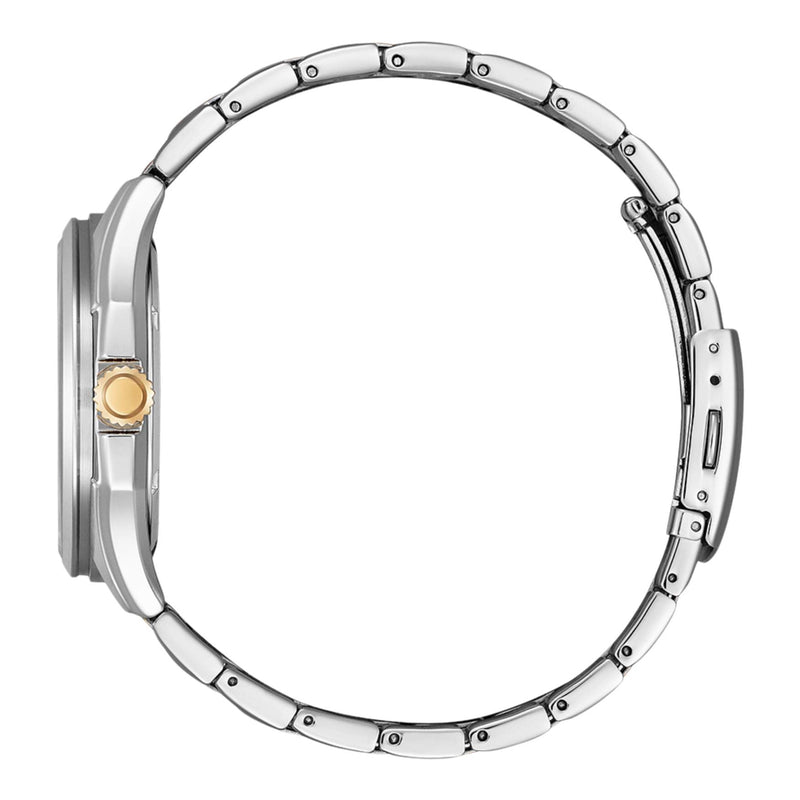 Citizen Classic Eco-Drive AW1756-89A analog herrklocka med silver urtavla och armband i rostfritt stål