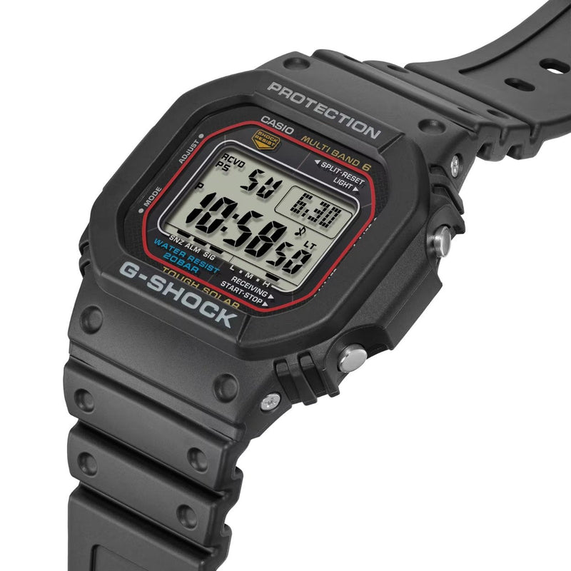 Casio G-SHOCK GW-M5610U-1ER digital herrklocka med svart urtavla och armband i resin