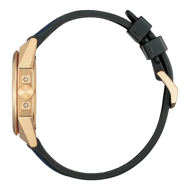 Citizen Series 8 Automatic NB6012-18L analog herrklocka med blå urtavla och armband i läder