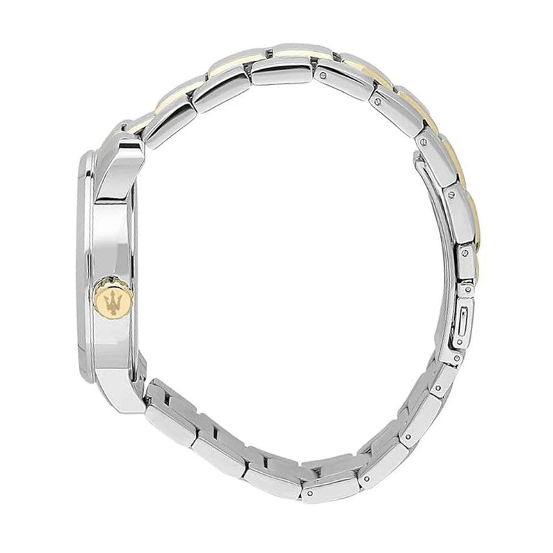 Maserati Successo ð44mm R8853121009 analog herrklocka med svart urtavla och armband i rostfritt stål
