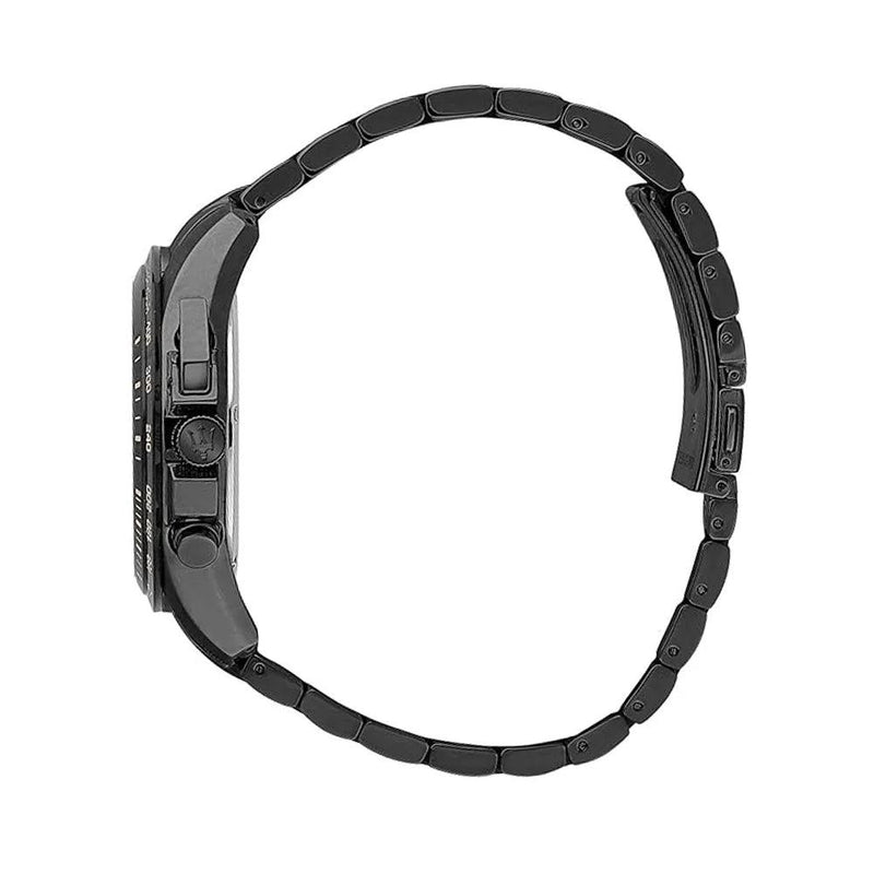 Maserati Traguardo Giftset ð45mm R8873612050 analog herrklocka med svart urtavla och armband i rostfritt stål