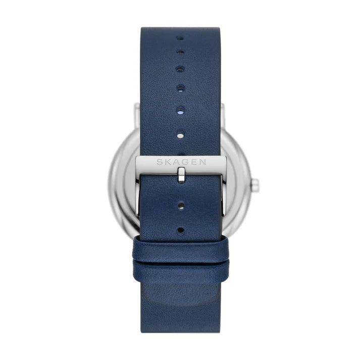 Skagen Signatur Ø40mm SKW6901 analog herrklocka med svart urtavla och armband i läder