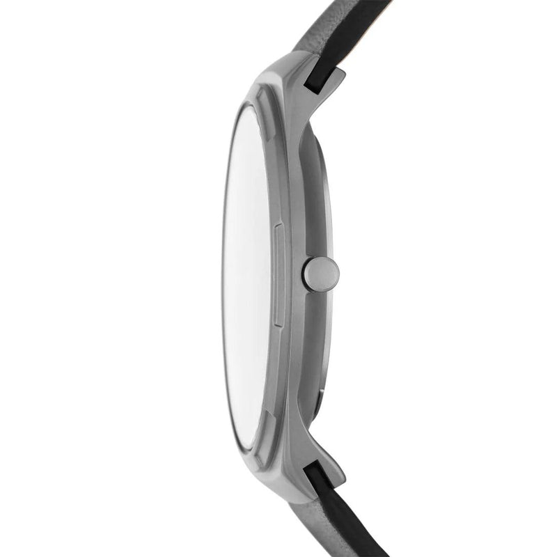 Skagen Melbye Titanium Ø40mm SKW6907 analog herrklocka med grå urtavla och armband i läder