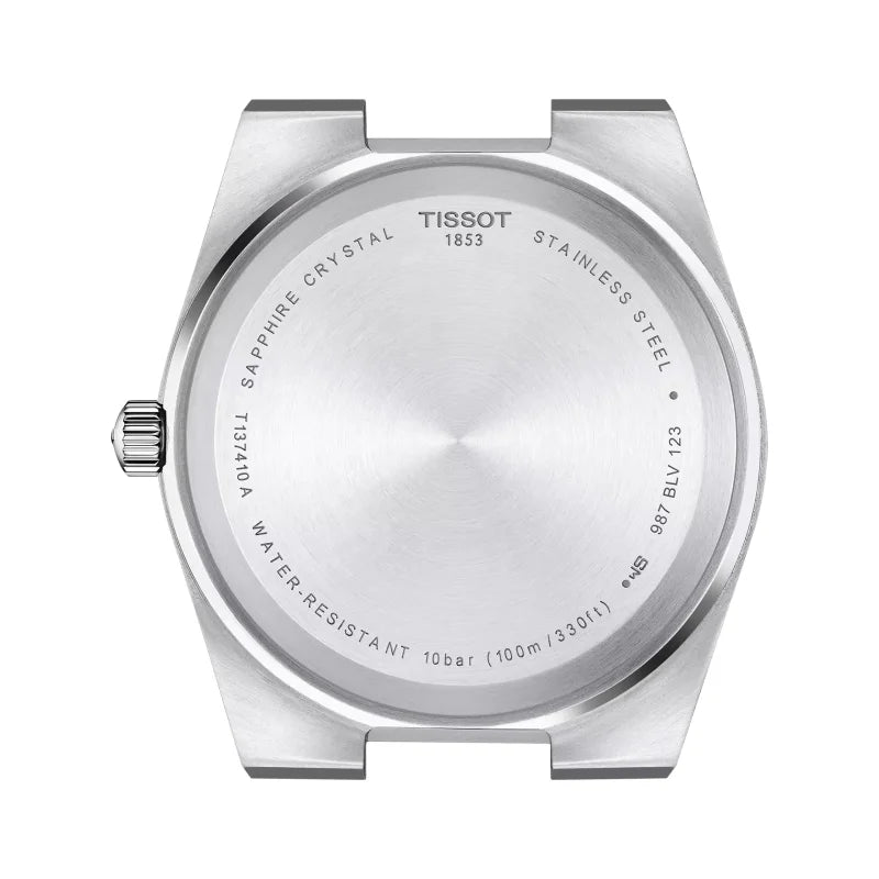 Tissot PRX T137.410.11.091.01 analog herrklocka med grön urtavla och armband i rostfritt stål