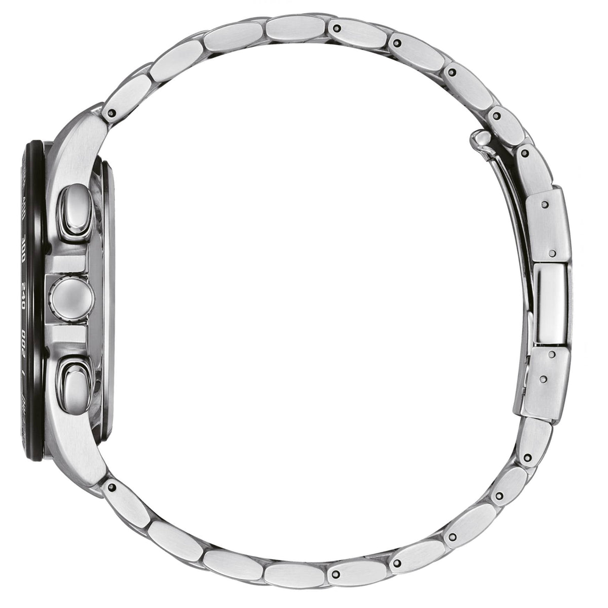 Citizen Eco-Drive Radio Controlled CB5874-81L analog herrklocka med blå urtavla och armband i rostfritt stål