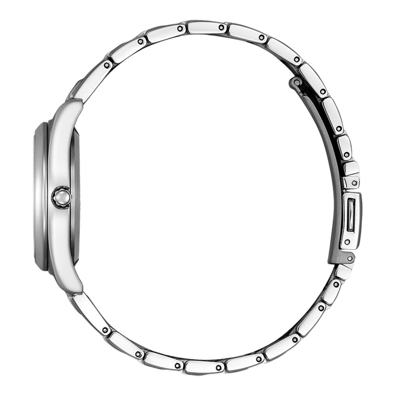 Citizen Super Titanium EW2601-81L analog damklocka med blå urtavla och armband i titan