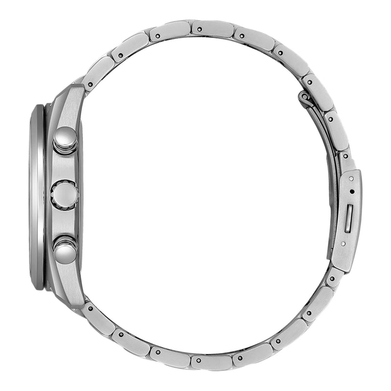 Citizen Tsukiyomi Radio Controlled Moonphase BY1010-81L analog herrklocka med blå urtavla och armband i titan