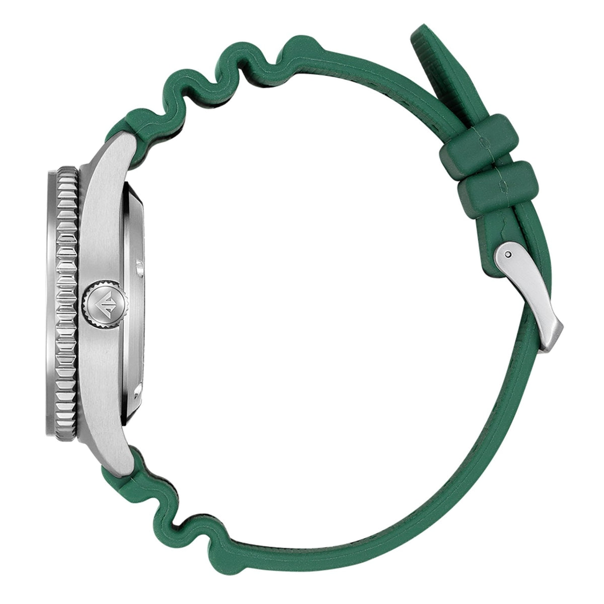 Citizen Promaster Automatic NY0121-09X analog herrklocka med grön urtavla och armband i gummi