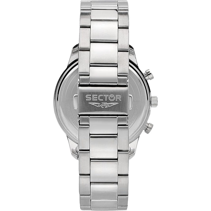 Sector No Limits 270 R3253578013 analog herrklocka med vit urtavla och armband i rostfritt stål