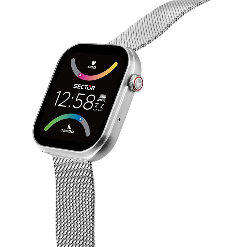 Sector Smartwatch S03 R3251295003 smartwatch herrklocka med svart urtavla och armband i silikon