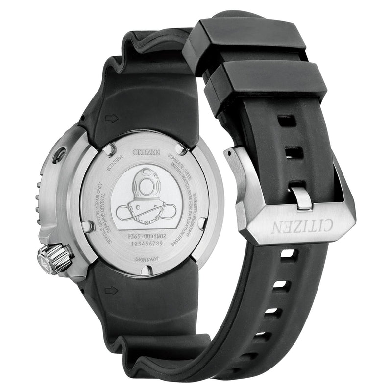 Citizen Promaster Professional Diver 300m BN1024-01Z analog herrklocka med rött urtavla och armband i gummi