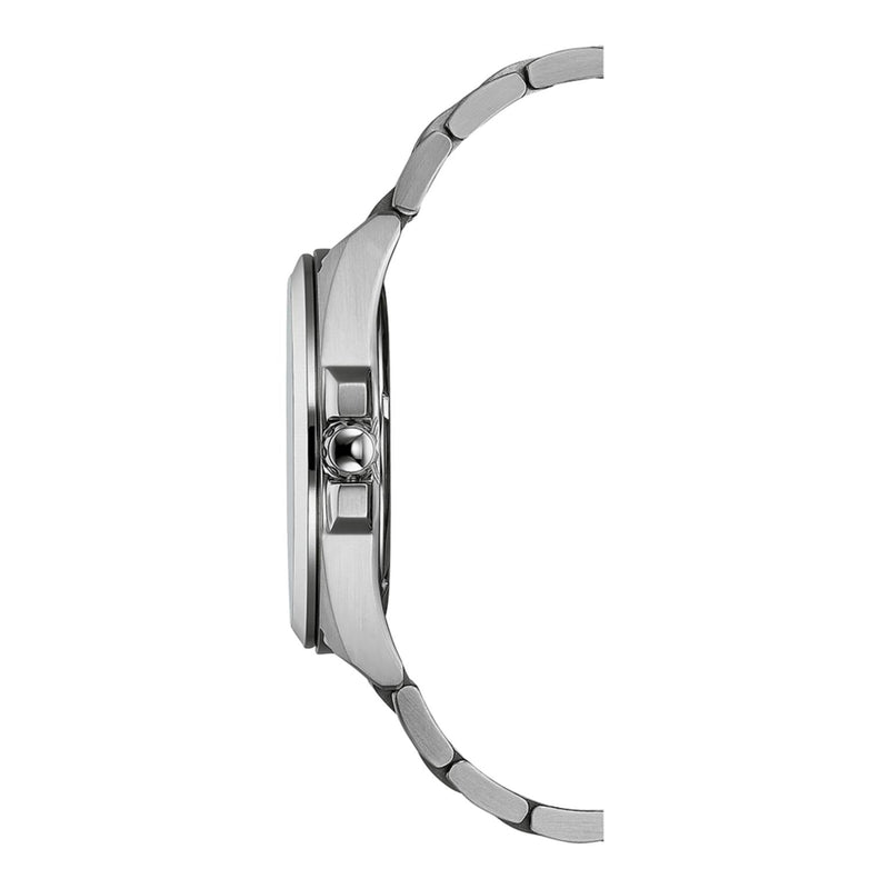Citizen Eco-Drive BM7108-81E analog herrklocka med svart urtavla och armband i rostfritt stål
