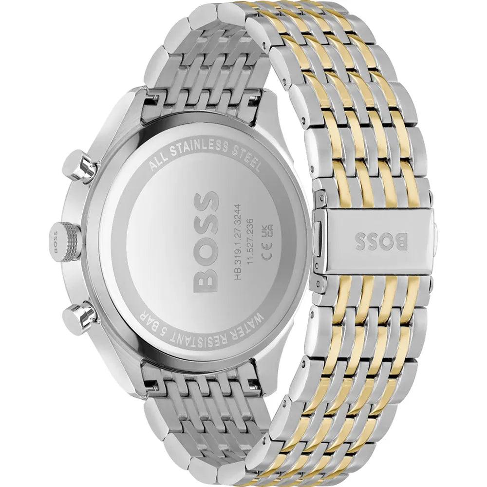 Hugo Boss 1514081 analog herrklocka med grön urtavla och armband i rostfritt stål