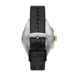 Emporio Armani AR11498 analog herrklocka med silver urtavla och armband i läder