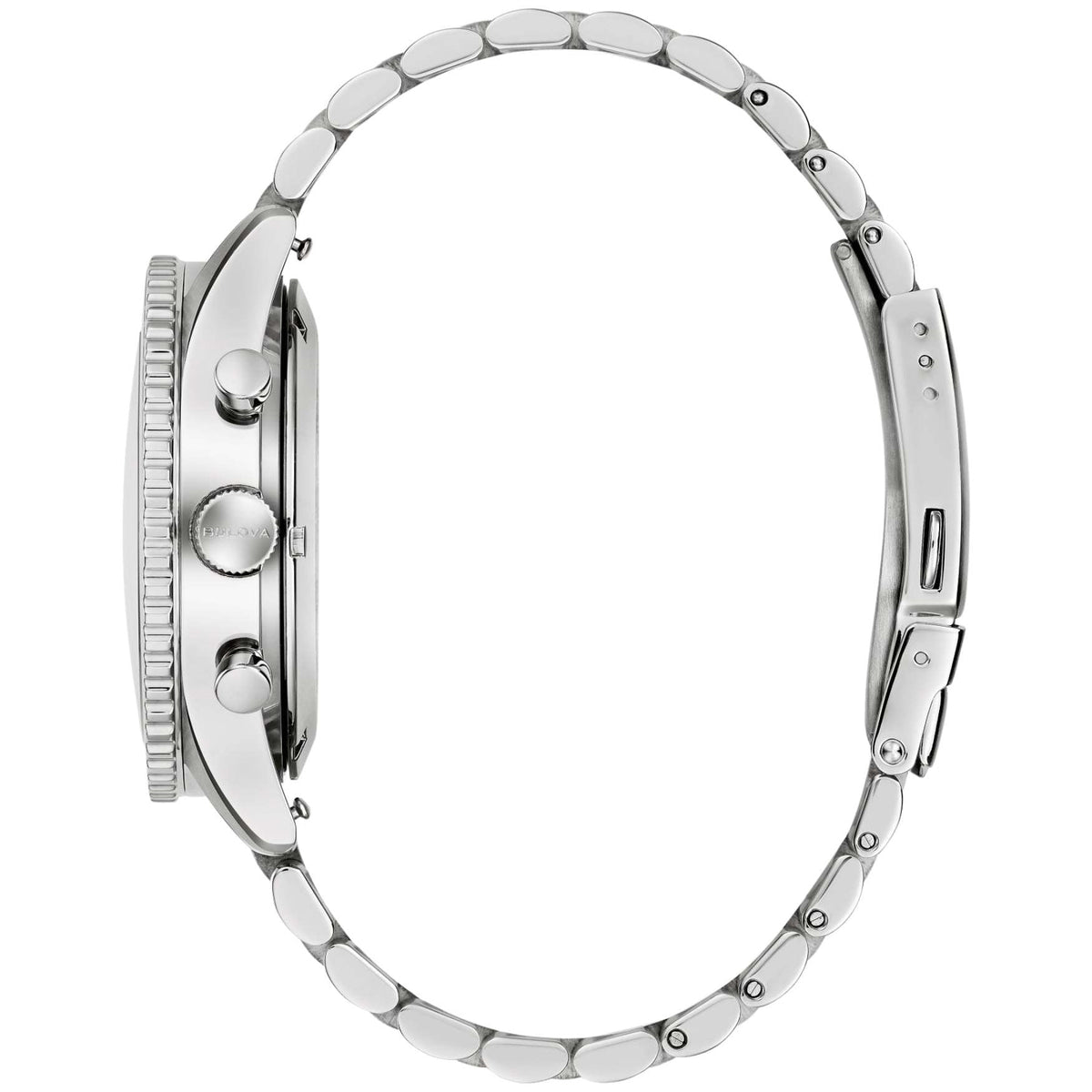 Bulova Marine Star 98B451 analog herrklocka med svart urtavla och armband i rostfritt stål