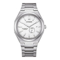 Citizen Super Titanium NJ0180-80A analog herrklocka med vit urtavla och armband i titan