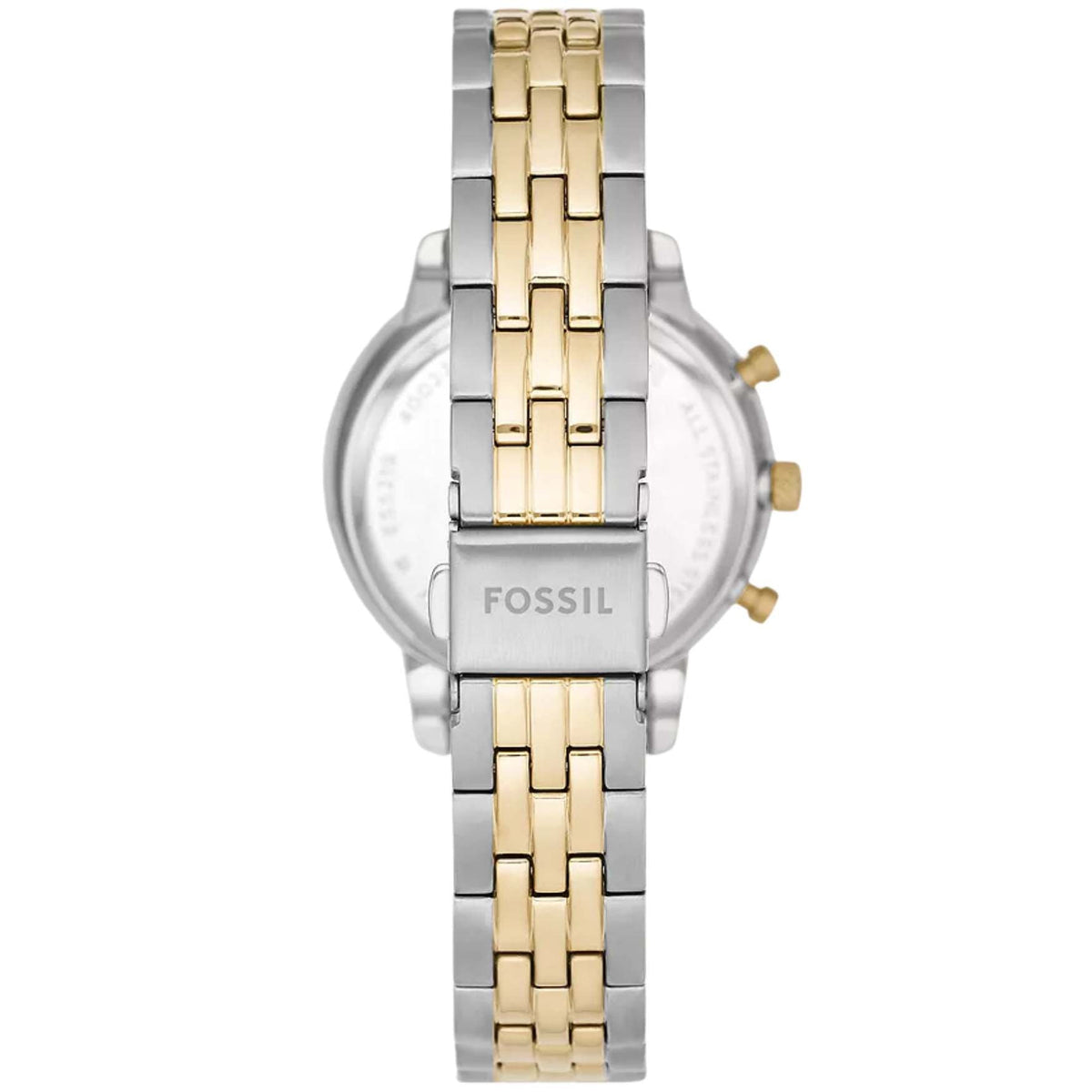 Fossil Neutra Chronograph ES5216 analog damklocka med pärlemor urtavla och armband i rostfritt stål