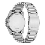 Citizen Eco-Drive Sport Marine AW1816-89E analog herrklocka med svart urtavla och armband i rostfritt stål