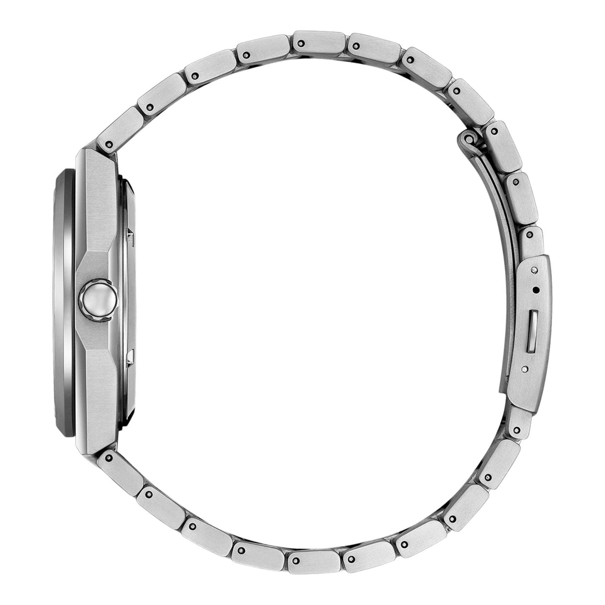 Citizen Super Titanium automatisk NJ0180-80M analog herrklocka med blå urtavla och armband i titan
