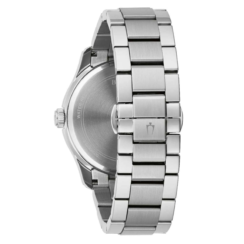 Bulova Classic 96B391 analog herrklocka med silver urtavla och armband i rostfritt stål