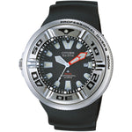 Citizen Professional Diver BJ8050-08E analog herrklocka med svart urtavla och armband i gummi