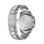 Citizen Super Titanium CA4444-82L analog herrklocka med blå urtavla och armband i rostfritt stål