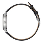 Citizen Classic EU6090-03A analog damklocka med vit urtavla och armband i läder