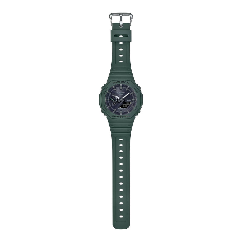 Casio G-Shock GA-B2100-3AER analog herrklocka med svart urtavla och armband i gummi