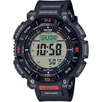 Casio PRO TREK PRG-340-1ER digital unisexklocka med svart urtavla och armband i resin