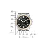 Citizen Eco-Drive BM7109-89E analog herrklocka med svart urtavla och armband i rostfritt stål
