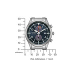 Citizen Eco Drive Ø43mm CA7028-81L analog herrklocka med mörk blå urtavla och armband i rostfritt stål