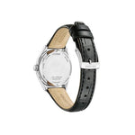 Citizen Eco-Drive FE2110-14E analog damklocka med svart urtavla och armband i läder