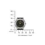Citizen Eco-Drive FE2110-14E analog damklocka med svart urtavla och armband i läder