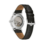 Bulova American Clipper 96A242 analog herrklocka med blå urtavla och armband i läder