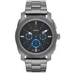 Fossil Machine Ø45mm FS4931 analog herrklocka med svart urtavla och armband i rostfritt stål
