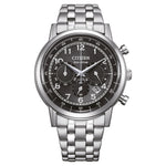 Citizen Eco-Drive Chronograph CA4630-53E analog herrklocka med svart urtavla och armband i rostfritt stål