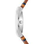 Skagen Grenen lille sola SKW3086 analog damklocka med vit urtavla och armband i läder