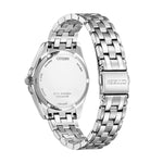 Citizen Eco-Drive EO1210-83L analog damklocka med blå urtavla och armband i rostfritt stål